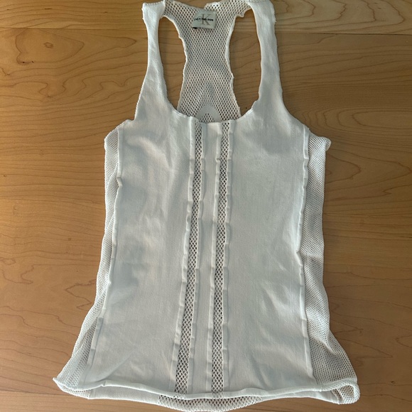 Calvin Klein Jeans White Tank Top - Picture 1 of 5